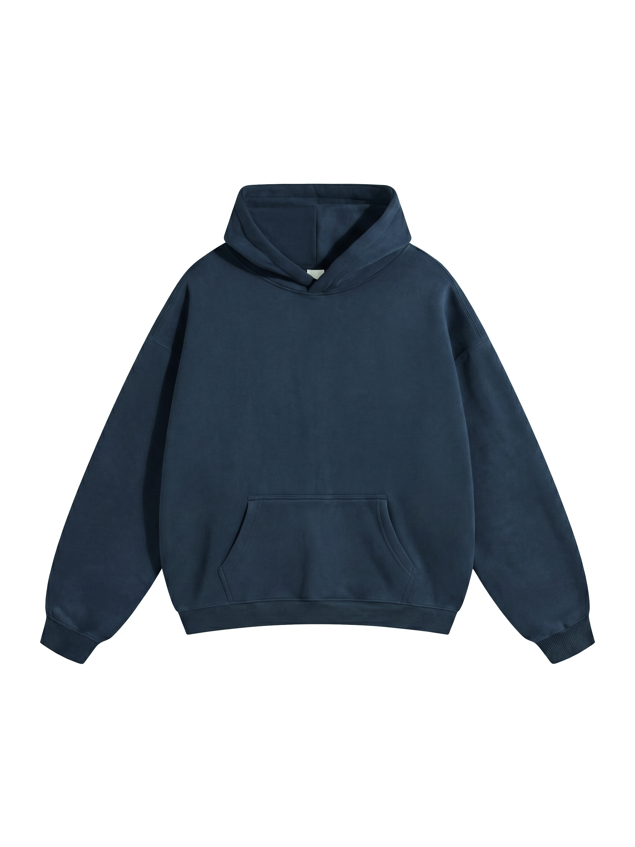 Oversize Fleeced Hoodie Navy